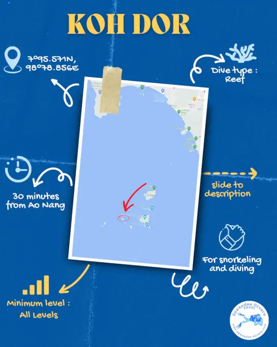 Map of Koh Dor Island